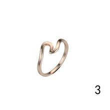 Load image into Gallery viewer, Hot 925 Sterling Silver Simple Bangle Dainty Thin Wave Bracelet  Ring Beach Sea Surfer Island Jewelry