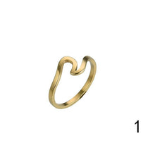 Load image into Gallery viewer, Hot 925 Sterling Silver Simple Bangle Dainty Thin Wave Bracelet  Ring Beach Sea Surfer Island Jewelry